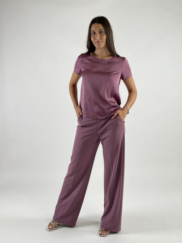 Camicia manica corta Rinascimento - rosa antico