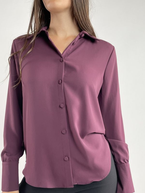 Camicia manica lunga giovane Rinascimento - bordeaux