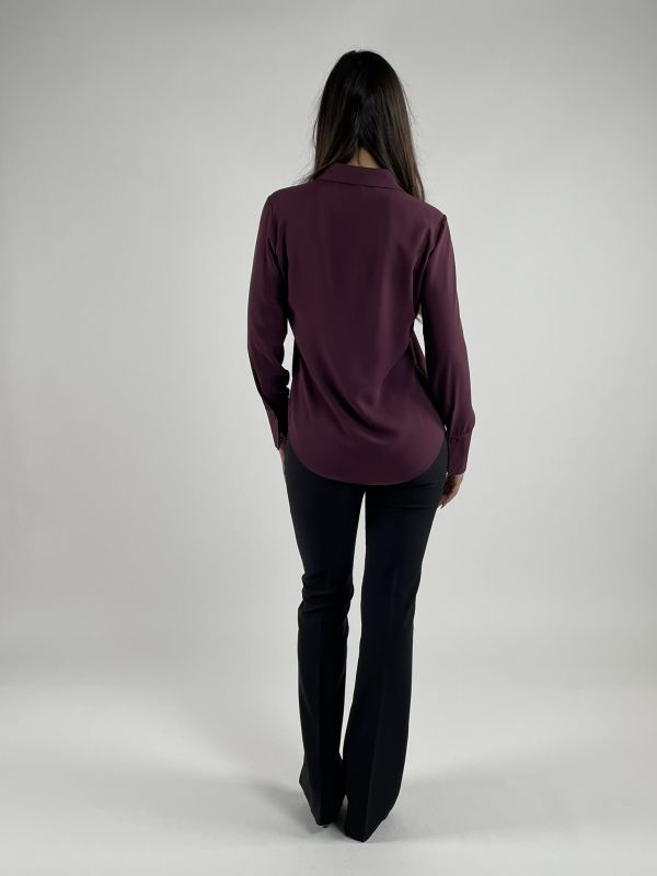 Camicia manica lunga giovane Rinascimento - bordeaux