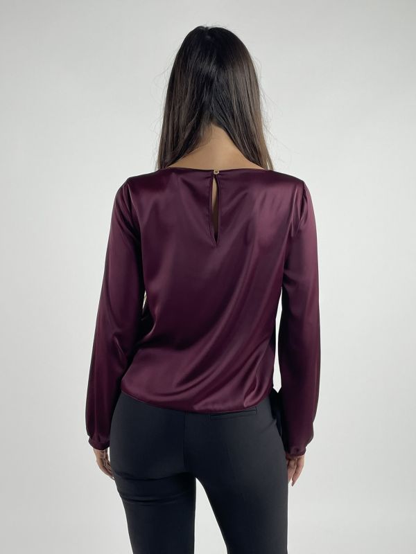 Camicia manica lunga giovane Rinascimento - bordeaux