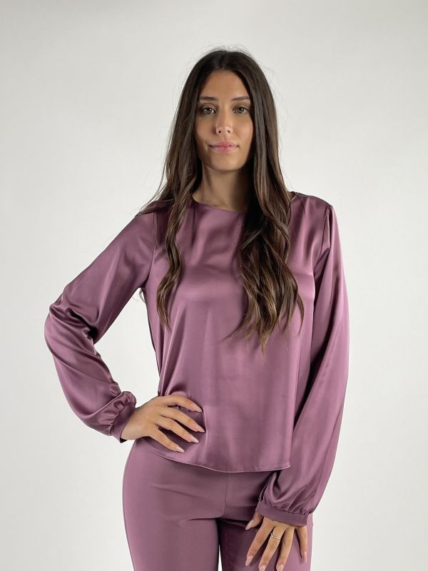 Camicia manica lunga giovane Rinascimento - rosa antico