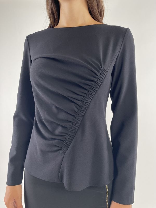 Camicia manica lunga giovane Rinascimento - nero