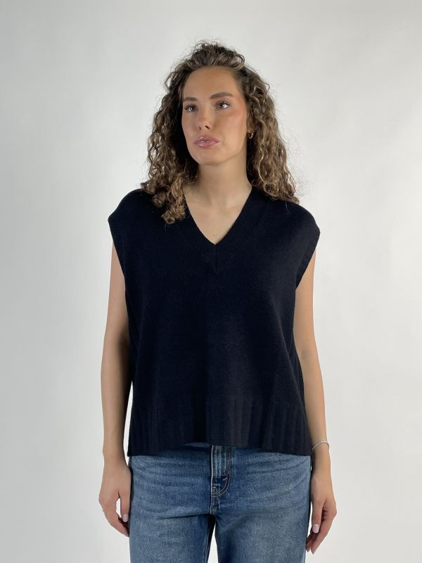 Pullover senza maniche Knit - San Babila - nero