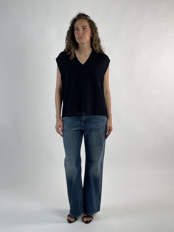 Pullover senza maniche Knit - San Babila - nero