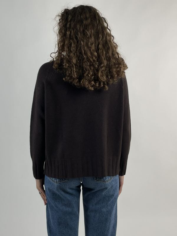 Maglia manica lunga Knit - San Babila - cioccolato