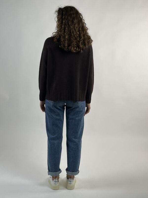 Maglia manica lunga Knit - San Babila - cioccolato
