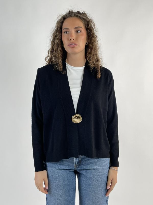Cardigan Knit - San Babila - nero