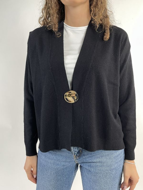 Cardigan Knit - San Babila - nero