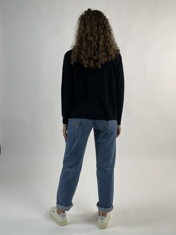 Cardigan Knit - San Babila - nero