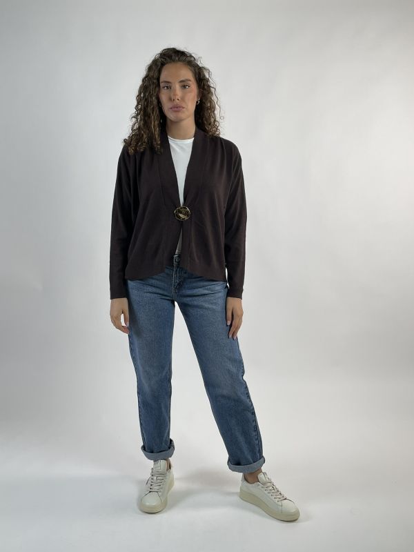 Cardigan Knit - San Babila - cioccolato