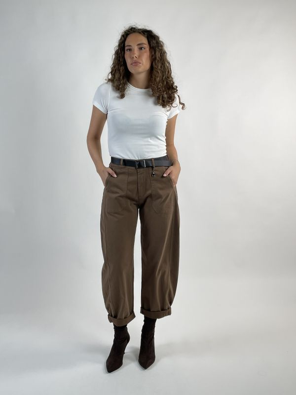 Pantalone Susy Mix - tabacco