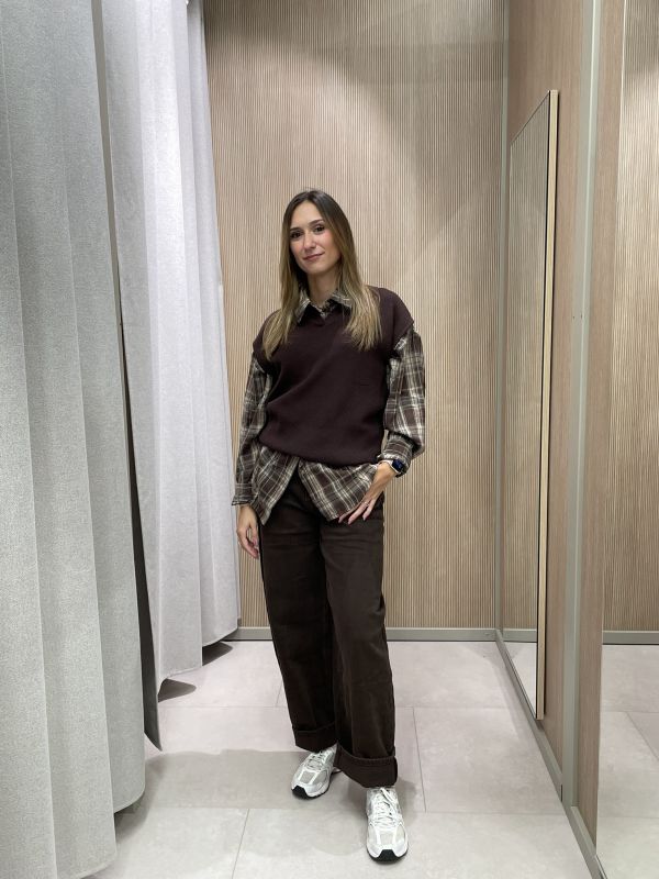 Pantalone jeans Auda - marrone