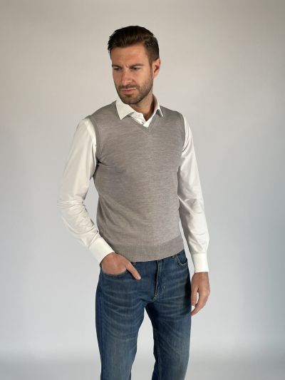 Pullover senza maniche Morgano - grigio chiaro