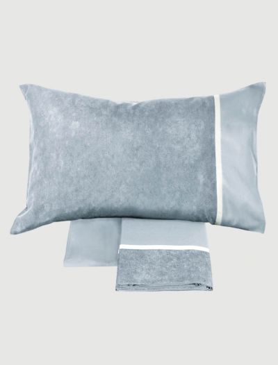 Completo lenzuola 2 piazze Fazzini - cielo