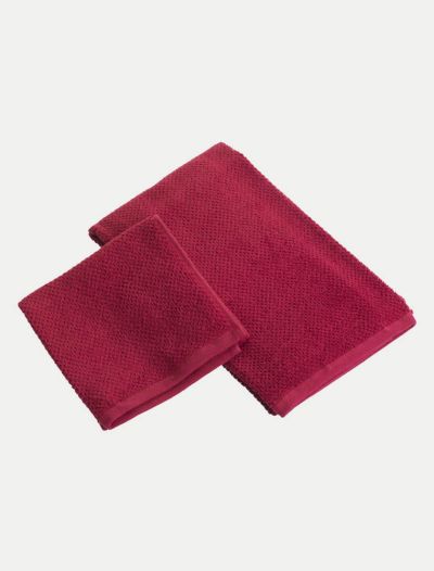 Completo asciugamani Maison Sucree - rosso