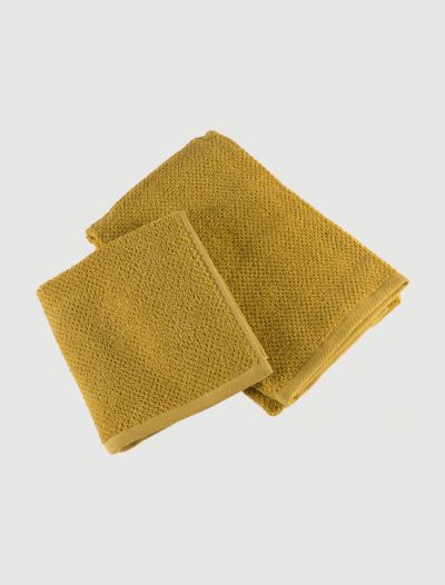 Completo asciugamani Maison Sucree - senape