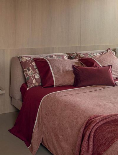 Copripiumino 2 piazze Fazzini - burgundy