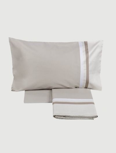 Completo lenzuola 2 piazze Fazzini - avorio