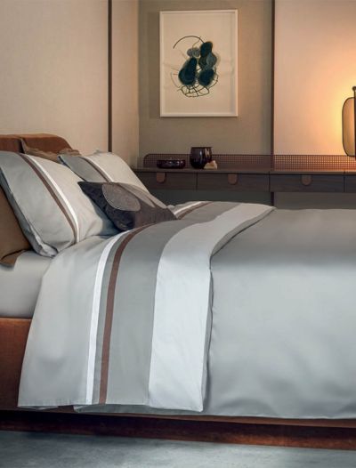 Completo lenzuola 2 piazze Fazzini - grigio perla