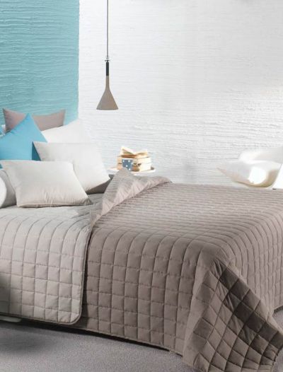 Quilt 2 piazze Caleffi - nocciola