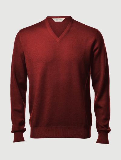 Pullover manica lunga Gran Sasso - rosso