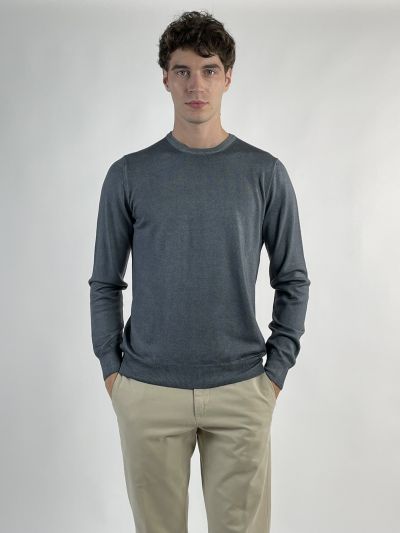 Pullover manica lunga Gran Sasso - grigio azzurro