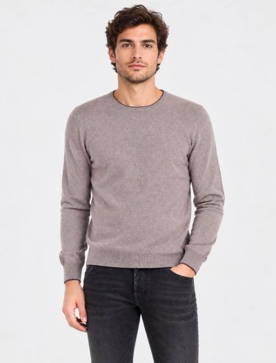 Pullover manica lunga Gran Sasso - beige