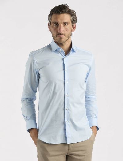 Camicia manica lunga Xacus - azzurro