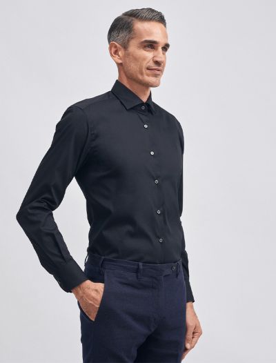 Camicia manica lunga Xacus - nero