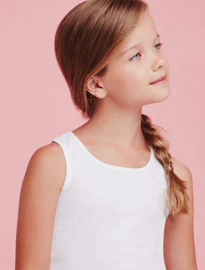 Canotta spalla larga cotone Ellepi - bianco