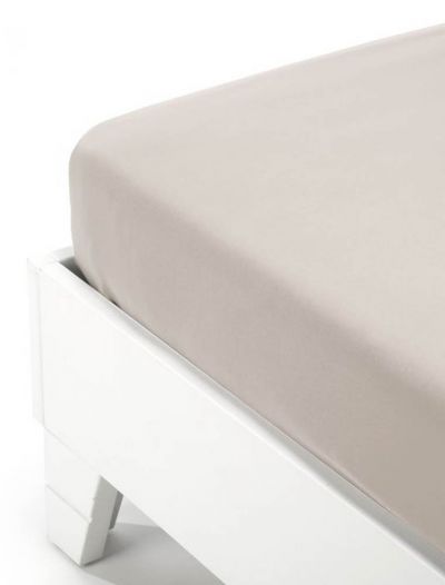 Lenzuola con angoli 2 piazze Caleffi - sabbia