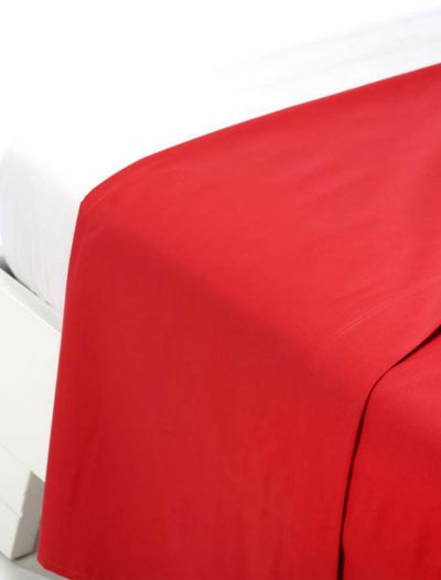 Lenzuola piana 2 piazze Caleffi - rosso