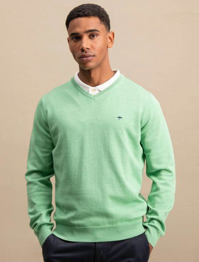 Maglia manica lunga casual Fynch-hatton - menta