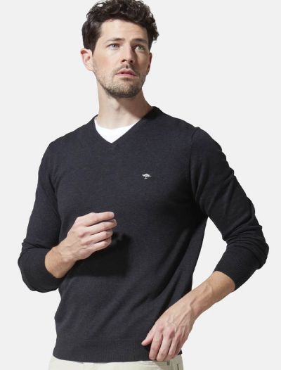 Maglia manica lunga casual Fynch-hatton - antracite