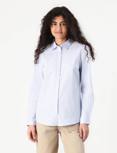 Camicia manica lunga giovane Jdy - bianco azzurro