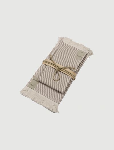 Completo asciugamani Fazzini - naturale