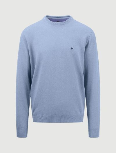 Maglia manica lunga casual Fynch-hatton - celeste