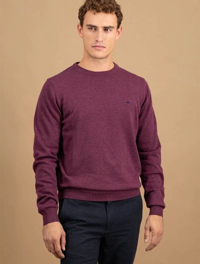 Maglia manica lunga casual Fynch-hatton - borgogna