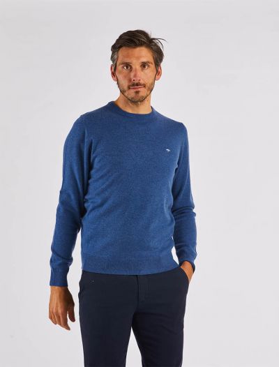 Maglia manica lunga casual Fynch-hatton - avio scuro