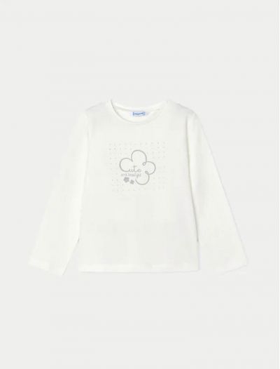 T-shirt manica lunga Mayoral - ecru