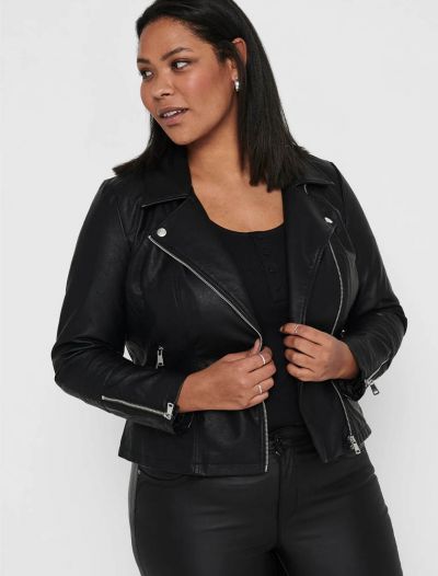 Giubbino ecopelle Only - Carmakoma - black