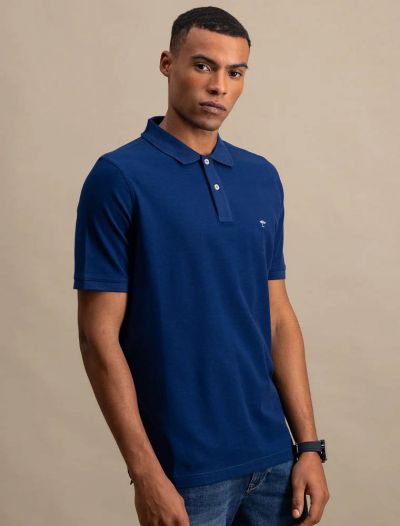 Polo manica corta Fynch-hatton - blu medio