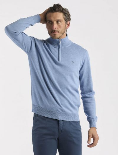Lupetto zip Fynch-hatton - celeste