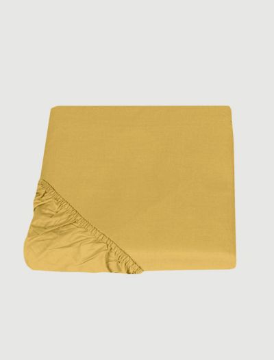 Lenzuola con angoli 2 piazze Fazzini - ocra