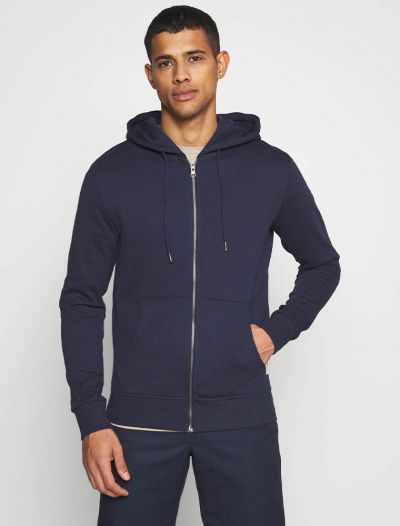 Maglia in felpa zip cappuccio Jack & Jones - navy