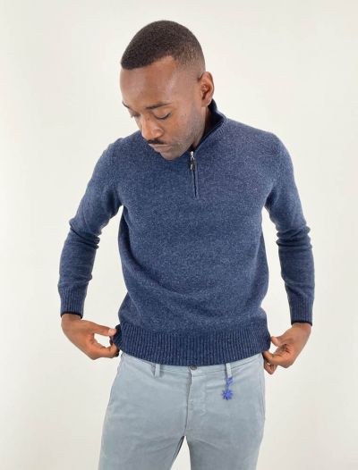 Lupetto zip Gran Sasso - grigio