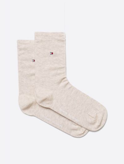Calzini caldo cotone corti Tommy Hilfiger - beige chiaro