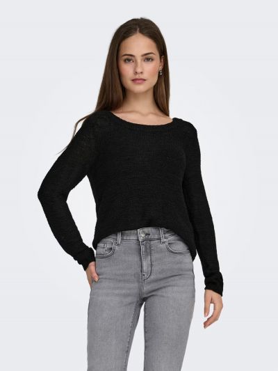 Pullover manica lunga Only - black