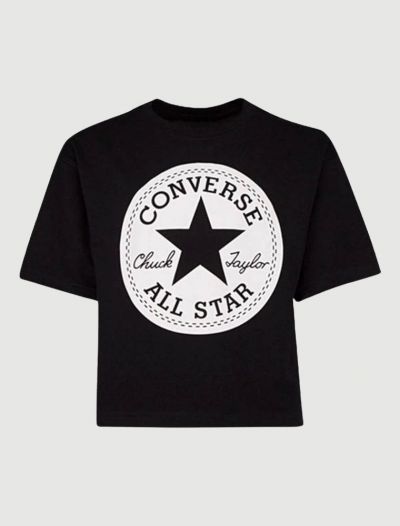 T-shirt manica corta sportiva Converse - nero