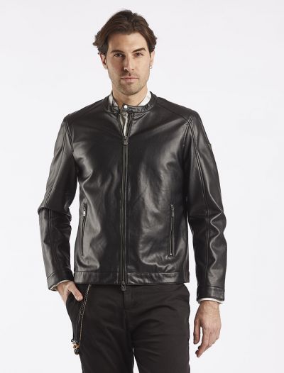 Giubbino ecopelle Cranberry - nero